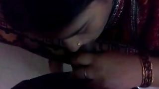 married Indian wife sucking her hubby cock