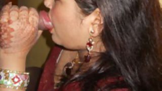 newly married Indian couple on their honeymoon having sex