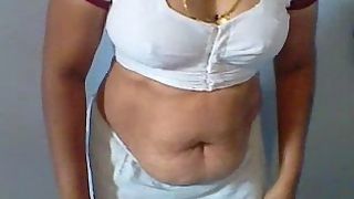 Indian wife seeta changing her saree recorded by her hubby