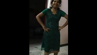 Indian Wife Dacing Without Shalwar In Bedroom